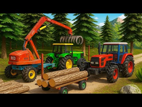 Powerful Tractors on the Farm 🚜 Heavy Equipment, Farming Technology and Real Machinery Tests