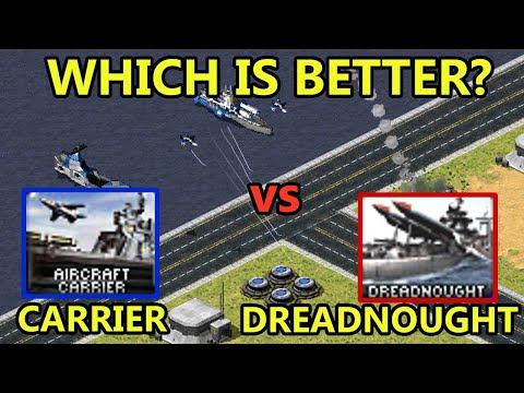 Dreadnought vs Carrier - Best for Siege - Red Alert 2