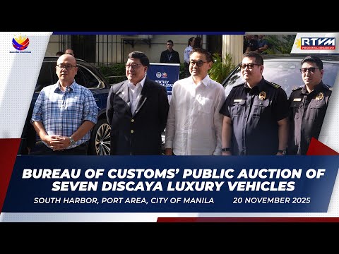 Bureau of Customs’ Public Auction of Seven Discaya Luxury Vehicles 11/20/2025