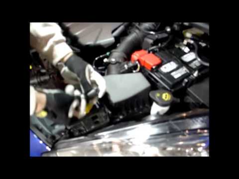 Green High Performance Air Filter Install Ford Fiesta ST 2014