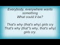 Susanna Hoffs - That's Why Girls Cry Lyrics