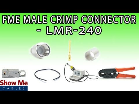 FME Male Crimp Connector For LMR-240 - Perfect For DIY Installs! #271