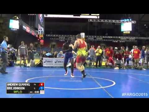 220 Champ. Round 1 - Eric Johnson (Illinois) vs. Andrew Gunning (Pennsylvania)