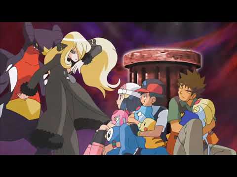 pokemon diamond and pearl galactic battle   palkiya and diyalga destroy the world ash dawn Cynthia