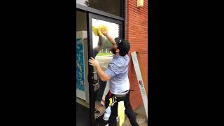 How to install safety privacy one way mirror tinted film less than 3 minutes