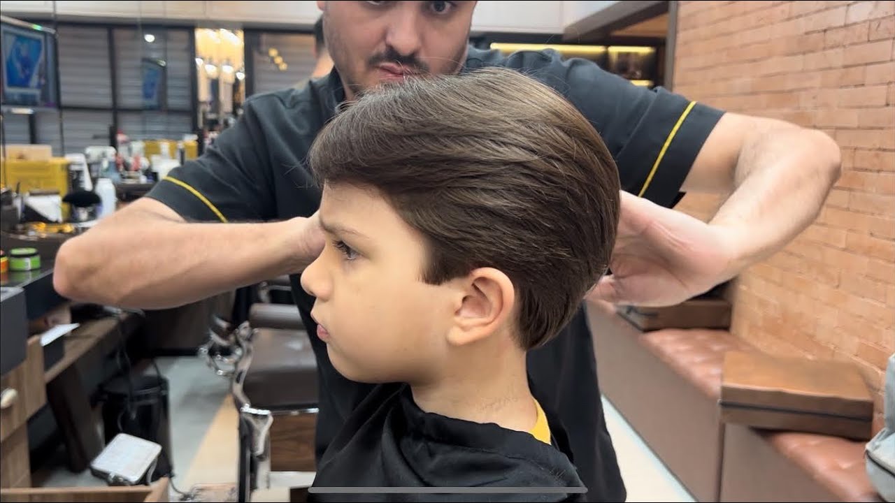 How to cut a child's hair with scissors | step by step children's haircut