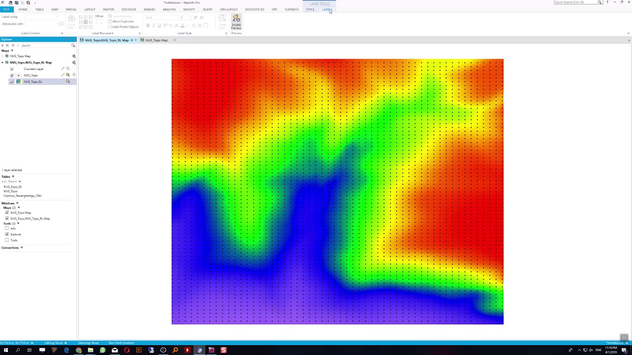 Create Surface Grid on Mapinfo