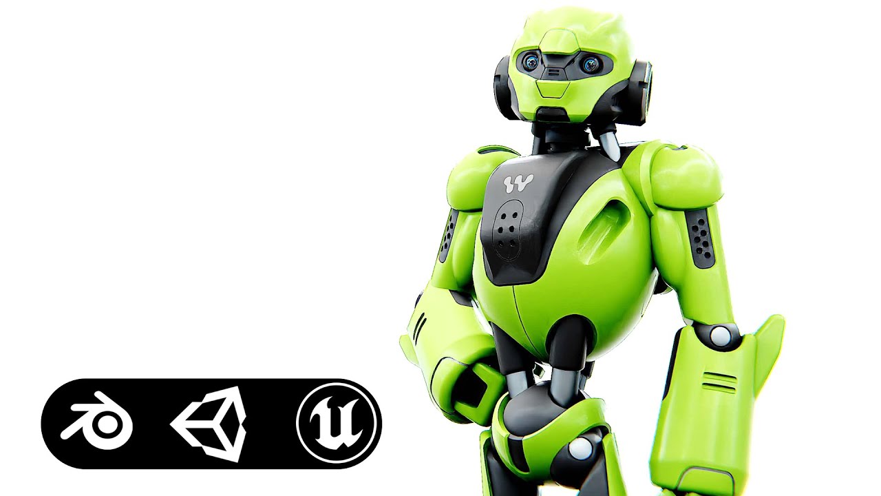 Android Kosmo-C Auto-Rig Pro Rigged For Mixamo Unreal Engine Unity 3D Model