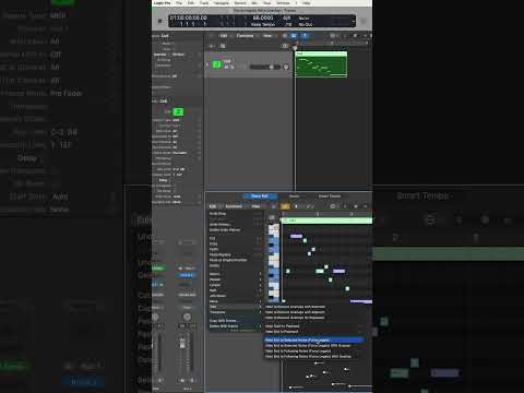LOGIC PRO - How to use  Force Legato with Overlap #composer #orchestra #musicproduction #logic