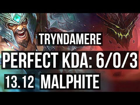 TRYNDA vs MALPH (TOP) | 6/0/3, 700+ games, Dominating, Rank 13 Trynda | KR Grandmaster | 13.12