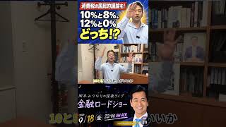 岡本みつなり金融ロードショーVol 18 ショート④ 消費税の国民的議論を！10%と8%、12%と0%、どっち！？ #岡本みつなり #金融 #政治 #国会議員 #ゴールドマン #中道