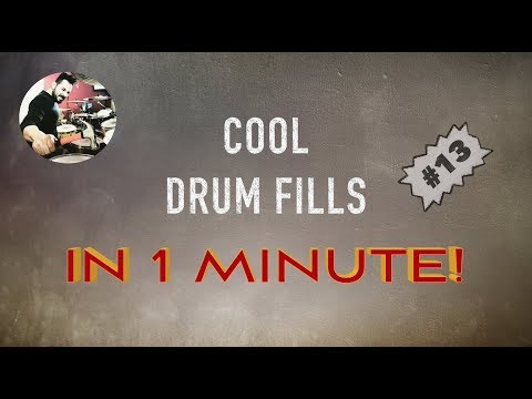 COOL DRUM FILLS IN 1 MINUTE! #13