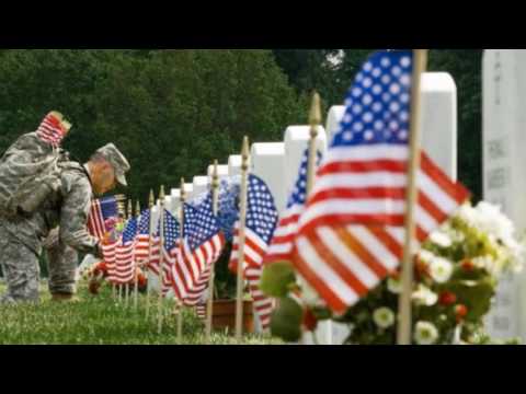 Elton Britt ~ There's A Star Spangled Banner Waving Somewhere