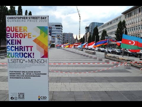 CSD Nürnberg 2020 - PRIDE Installation - Baustelle Europa