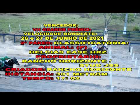 2 Páreo Class Vll GP Velocidade Nordeste Santa Fé Bezerro Pernambuco 26 e 27 de Junho de 2021