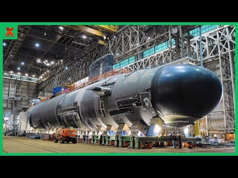 Korea's Incredible Submarine Building Technology. Amazing Skilled Welders Work At The Shipyard.