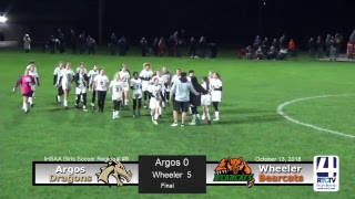 IHSAA Girls Soccer Regional Final @ LaVille - Argos vs Wheeler
