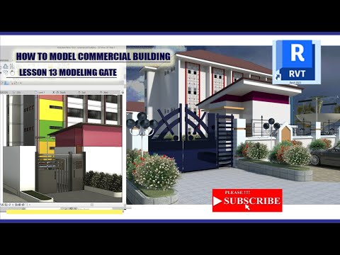How to model Commercial Building in revit 2023 lesson 13 Gate Design