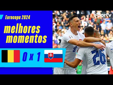 Gols e lances de Bélgica x Eslováquuia