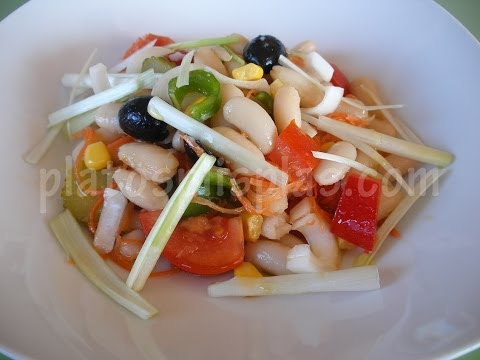 Ensalada de alubias blancas
