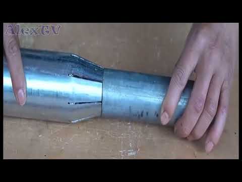 Eine super einfache Idee Rohr an Rohr anpassen/ausklinken.Konus | Geheimtipp