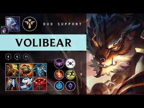 Volibear Support vs Rakan - KR Master Patch 25.24