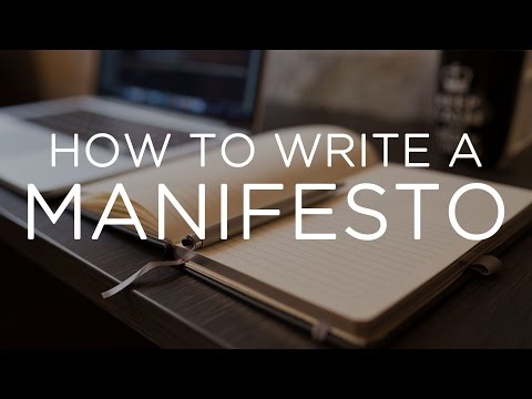How to Write a Manifesto