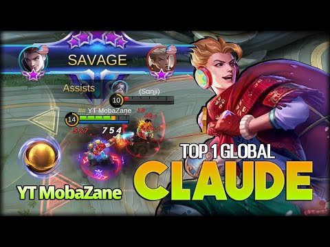 EPIC SAVAGE!! Claude Back to Meta? YT MobaZane Top 1 Global Claude - Mobile Legends