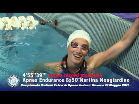 - Record Mondiale - Martina Mongiardino Apnea Endurance, 8x50