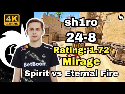 sh1ro (24-8) Spirit vs Eternal Fire (mirage) | BLAST Bounty 2025 Season 1 Finals