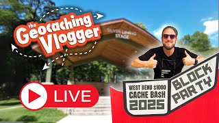 🔴 THE GEOCACHING VLOGGER LIVE AT THE WEST BEND CACHE BASH 2025! #geocaching
