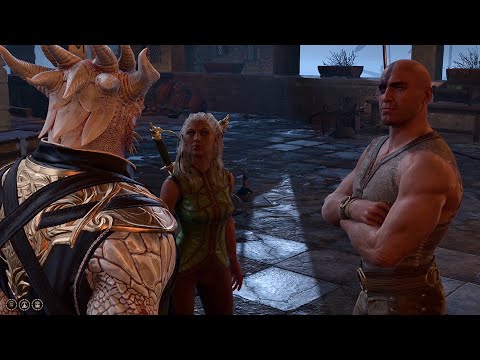 Baldur's Gate 3 | The Dark Urge almost makes Minsc attack Jaheira in camp