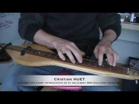 Cristian HUET  tapping on a solid-body Dulcimer