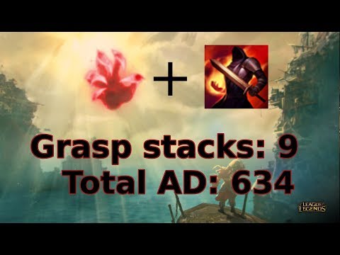 Grasp buffed on PBE! 315 AD from Grasp, 634 total AD!