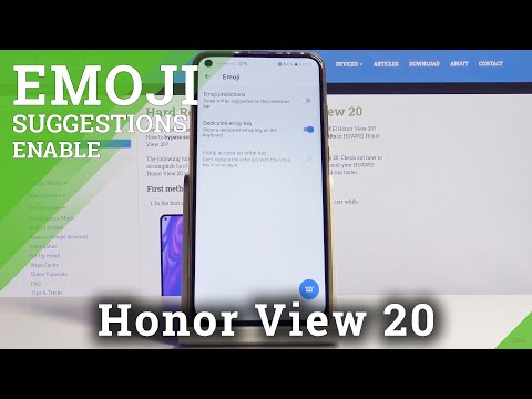 How to Activate Emoji Suggestions in Honor View 20 – Keyboard Settings