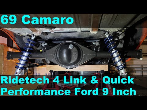 69 Camaro Ridetech 4 Link and Quick Performance Ford 9 Inch Install