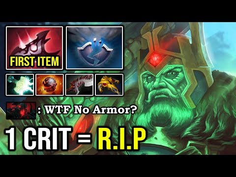This is HOW Pro Wraith King Fast Jungle with First Item Armlet & Slardar Combo 1 Crit Deleted DotA 2