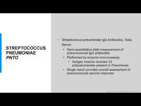 Testing For Streptococcus Pneumoniae Antibodies