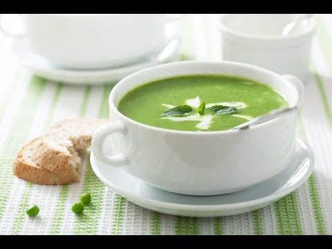 Sopa Fría de Guisantes y Menta de Primavera
