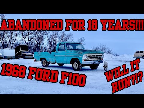1968 Ford F100 with a STUCK Engine! Abandoned for 18 Years! Will it Run?!?