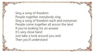 Cliff Richard - Sing a Song of Freedom Lyrics