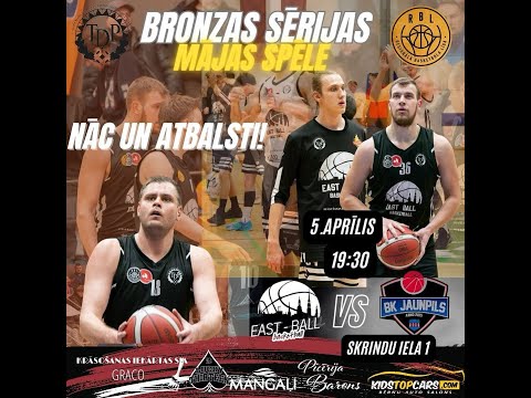 RBL: East-Ball/RTDP - BK Jaunpils   (bronzas sērijas 1. spēle) [05.04.2024]