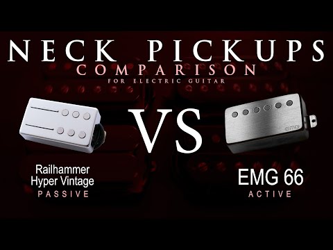 Railhammer HYPER VINTAGE vs EMG 66 - Neck Guitar Pickup Comparison Tone Demo