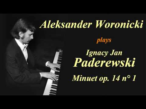 Paderewski - Minuet in G Major op. 14 n° 1 (Aleksander Woronicki, live)