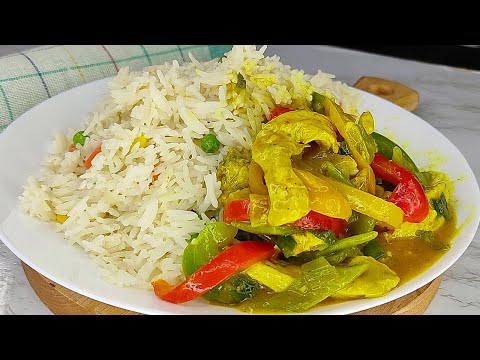 NIGERIAN VEGETABLE COCONUT RICE RECIPE*Navinas kitchen