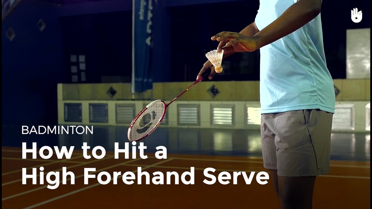 How to Hit a High Forehand Serve How to Play Badminton Sikana
