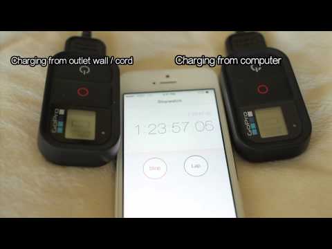How Long To Charge The Wi-Fi Remote To Computer / Outlet Wall - GoPro Tip #329 | MicBergsma