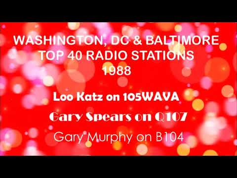 Washington, DC & Baltimore Top 40 Radio Stations 1988