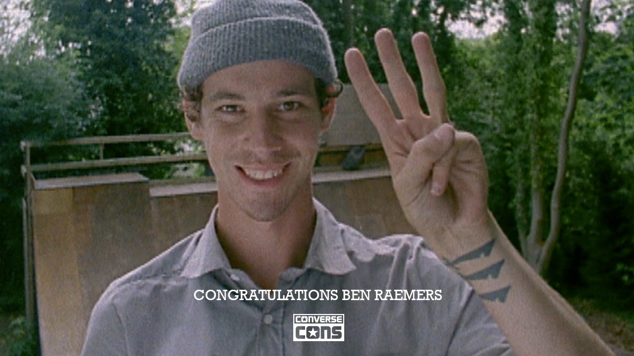 Converse Cons congratulates Ben Raemers on turning Pro.  