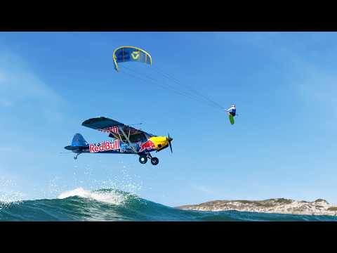 Kitesurfer Jumps Over A Flying Plane! (world first)🛩️